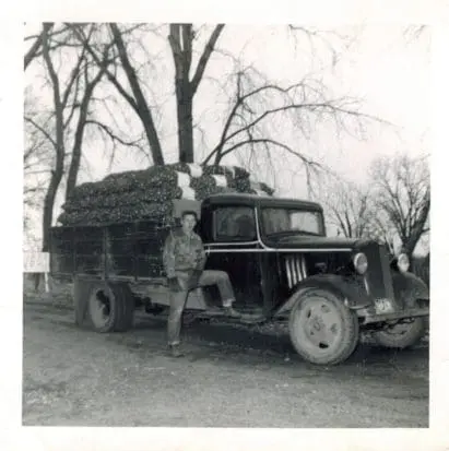 Wayne with a truck full of onions