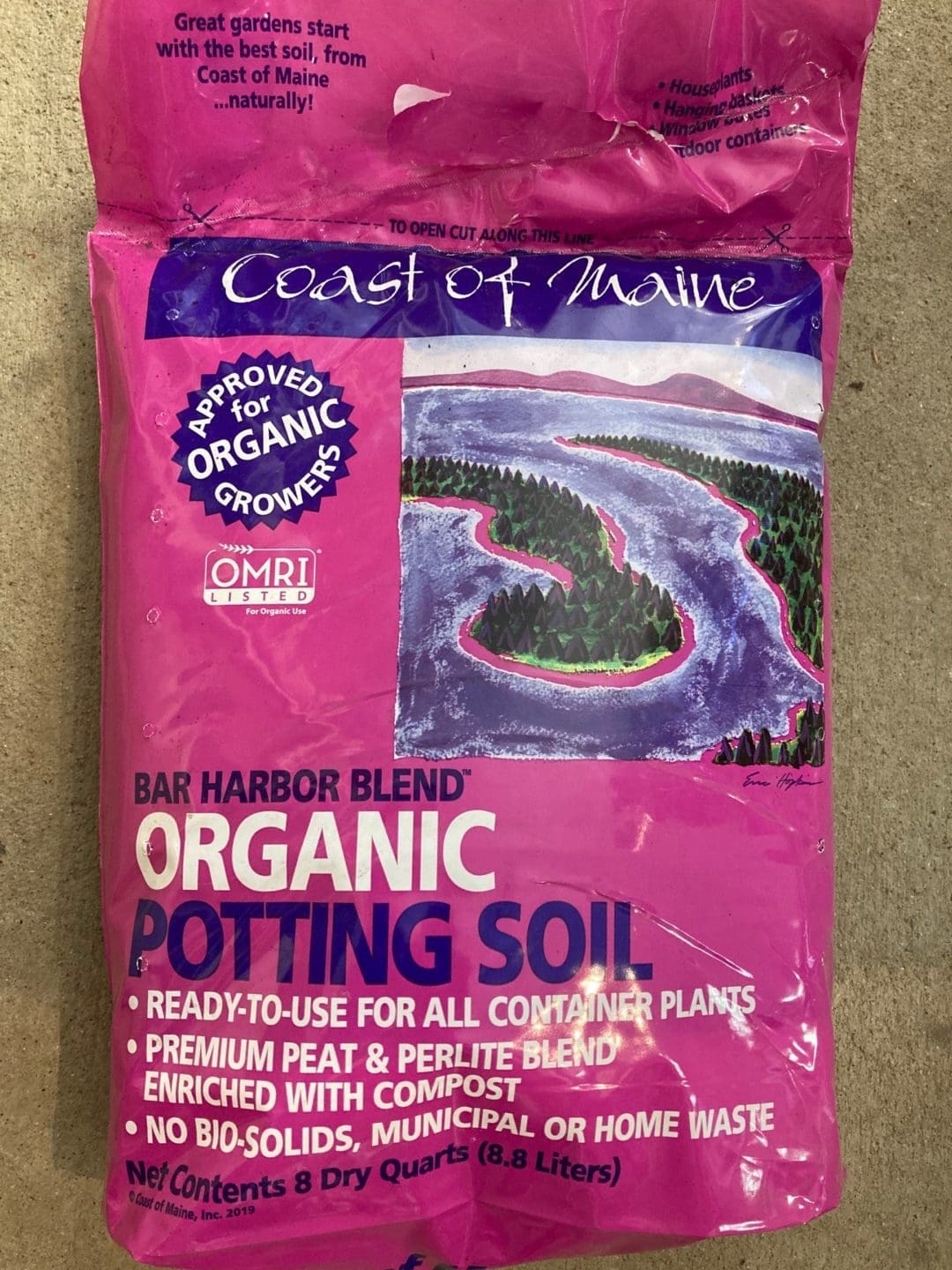 Coast Of Maine Bar Harbor Blend Organic Potting Soil 8qt Pahl's