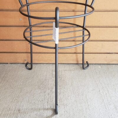 PLANT STAND ROUND PEWTER 15"