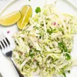 Chicken Fajitas with Savoy Cabbage Slaw