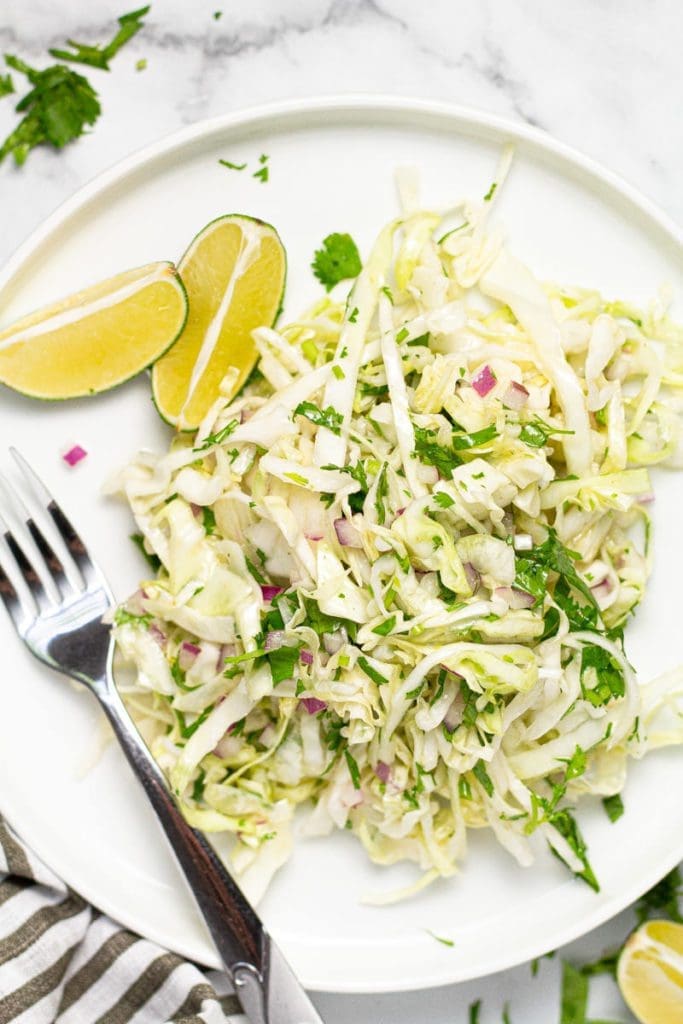 Chicken Fajitas with Savoy Cabbage Slaw