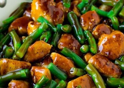 Stir-Fried Chicken with Green Beans and Cashews