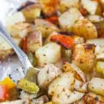 Oven Roasted Potatoes and Peppers