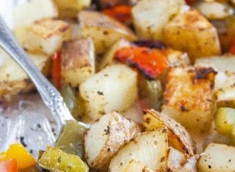 Oven Roasted Potatoes and Peppers