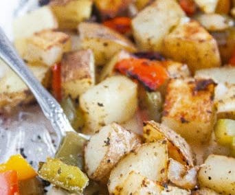 Oven Roasted Potatoes and Peppers