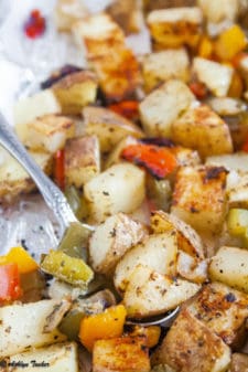 Oven Roasted Potatoes and Peppers