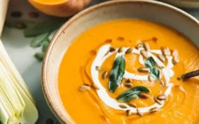 Roasted Butternut Squash and Leek Soup