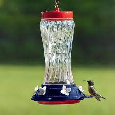 PATRIOTIC HUMMINGBIRD FEEDER