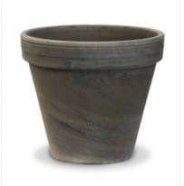 PLANTER CLAY 6" DARK BASALT