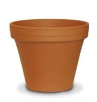 PLANTER CLAY TERRA COTTA 6"