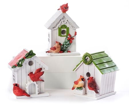 CHRISTMAS BIRD HOUSE DECOR