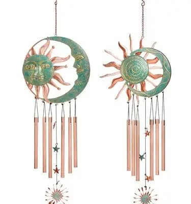 METAL SUN MOON CHIME