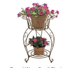 PLANT STAND ROUND SMALL WAVE 25"