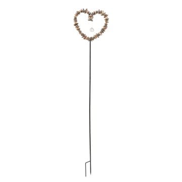 RESIN ROCK HEART GARDEN STAKE