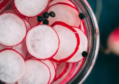 Simple Pickled Radishes