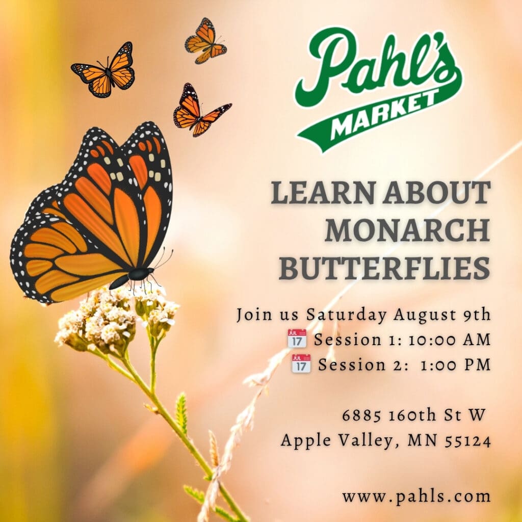Monarch Butterfly Seminars at Pahl’s!